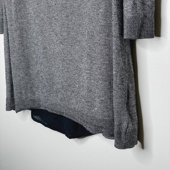 Torrid Grey Knit Sweater with Lace-Up Back Detail Size 1 Heathered Grey - Picture 3 of 9